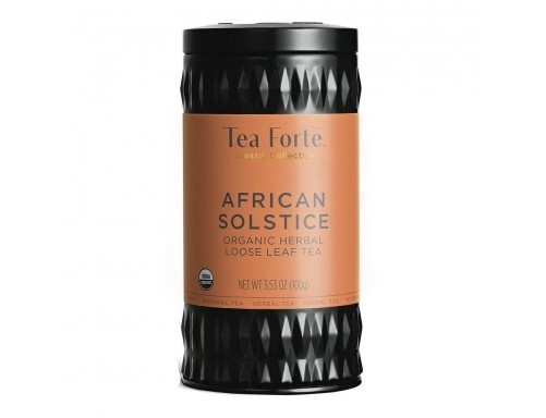 Cutie metalica cu ceai rooibos cu soc, macese si coacaze African Solstice