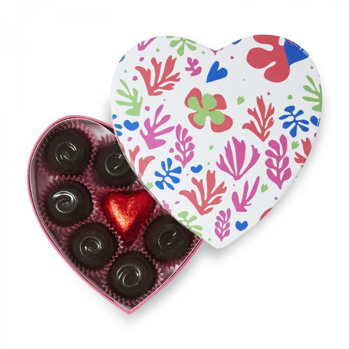 Cutie cu praline din ciocolata belgiana Valentino, Valentin Heart  Jazzy, 135 g