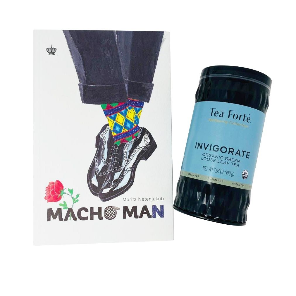 Invigorate Macho Man Book Gift - Cadou cu ceai si carte