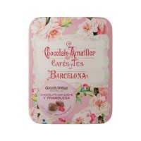 Amatller Raspberry Flowers Tin 72g