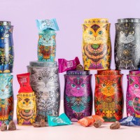 Trufe de ciocolata Monty Bojangles - Cutie metalica Starlet Cat 135g