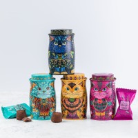 Trufe de ciocolata Monty Bojangles - Cutie metalica Spirit Blue Mini 36g