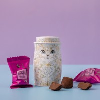 Trufe de ciocolata Monty Bojangles – Cutie metalica White Rose Mini 36g